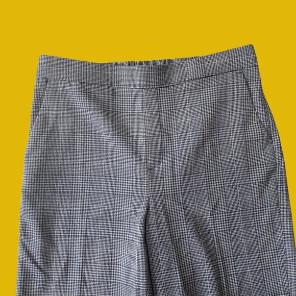 Banana Republic Glen Plaid “Hayden” Pants - Size 8 | Tailored Stretch Trousers - Picture 3 of 8